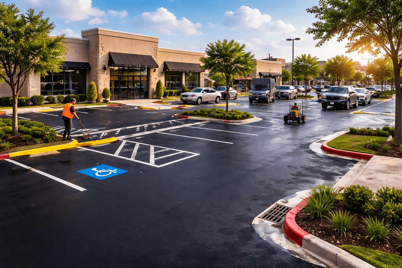 parking Lot asphalt maintenance